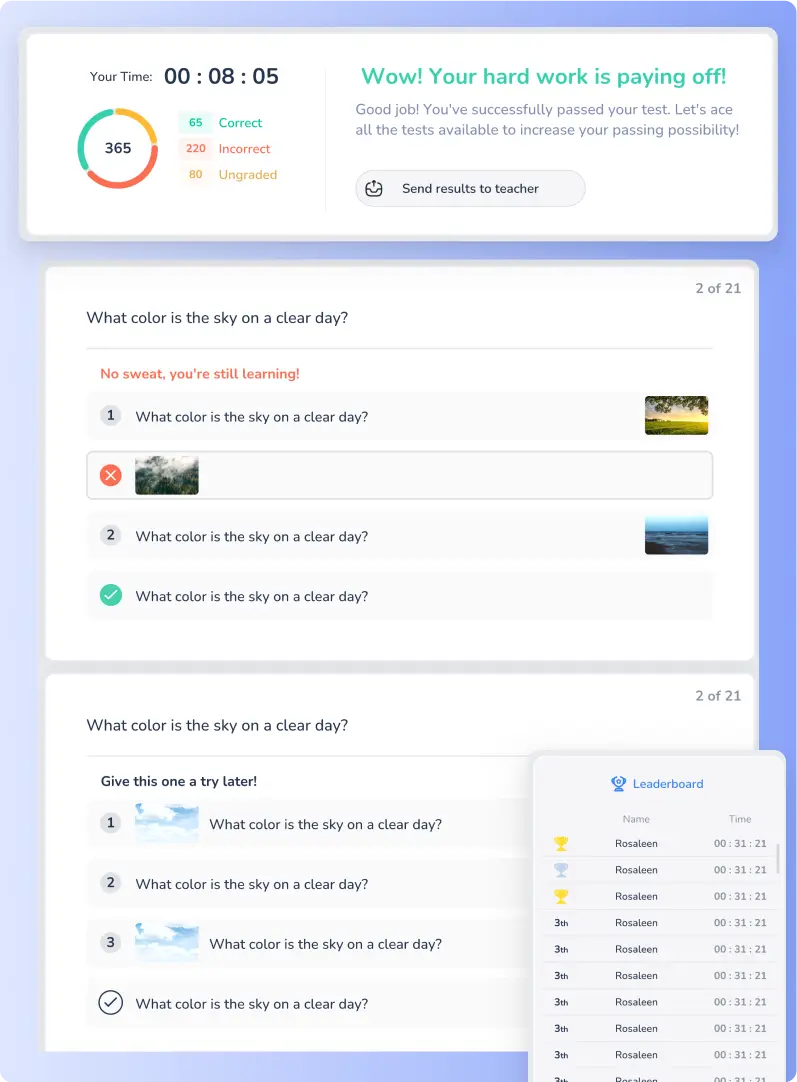 Online Self-Practice on Worksheetzone